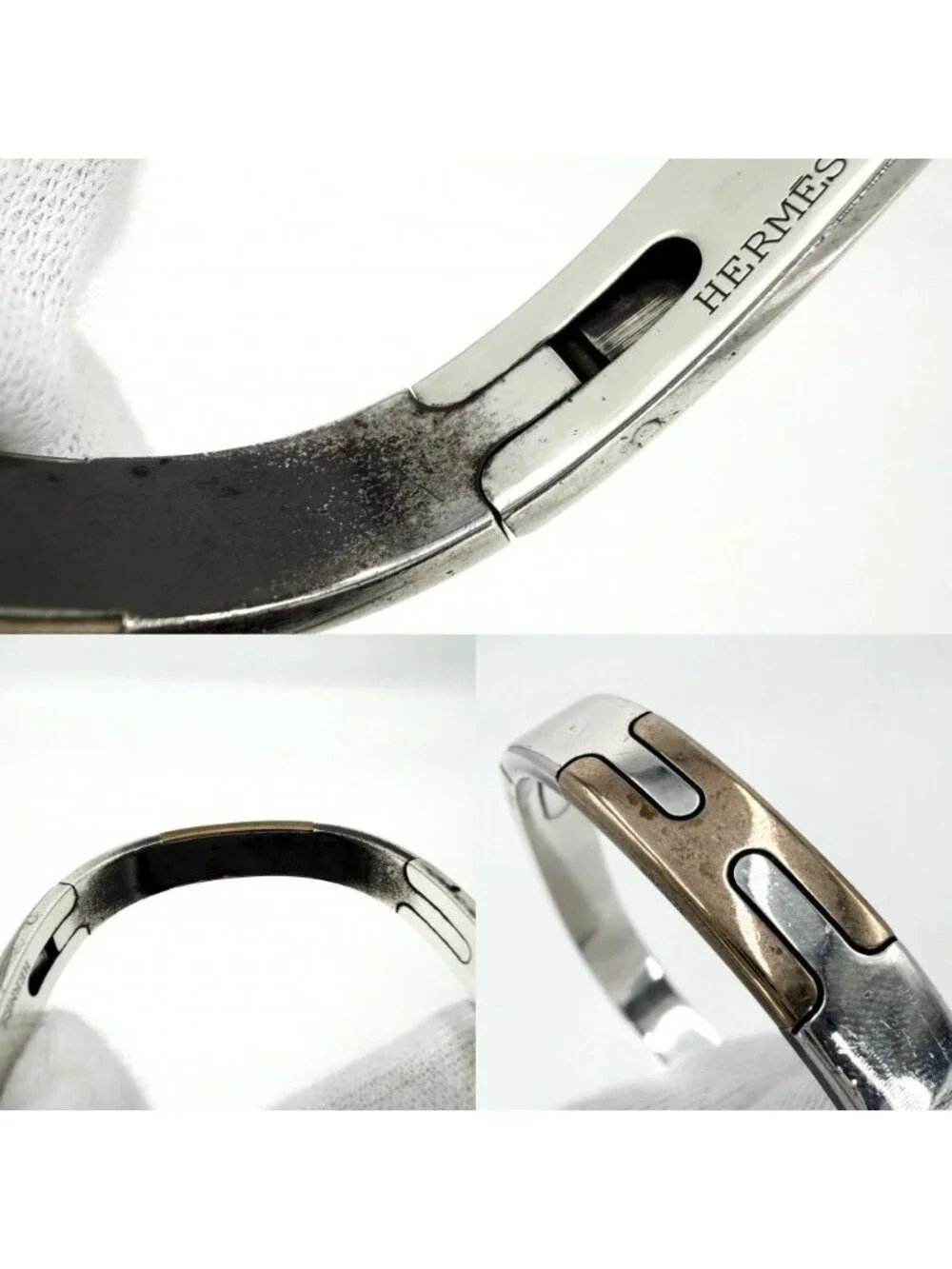 Hermes Bangle Bracelet Silver